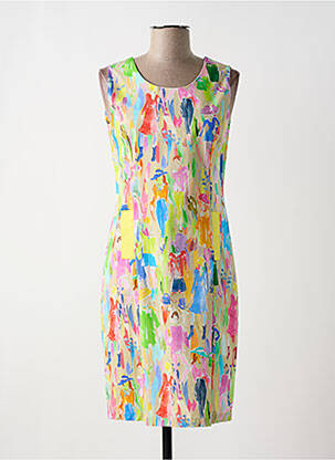 Rochie midi bej PAUL BRIAL femeie