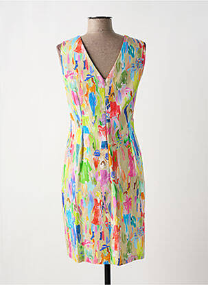 Rochie midi bej PAUL BRIAL femeie
