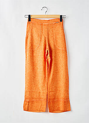 Pantalon drept portocalie MALOKA femeie