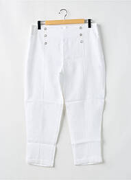 Pantalon 7/8 alb MALOKA femeie