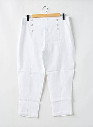 Pantalon 7/8 alb MALOKA femeie