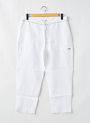 Pantalon trei sferturi alb MALOKA femeie