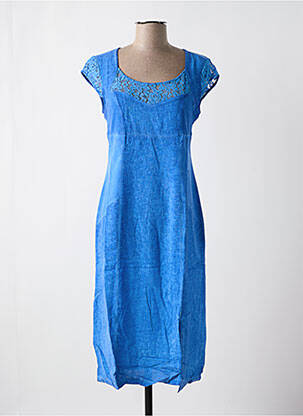 Rochie midi albastru MALOKA femeie