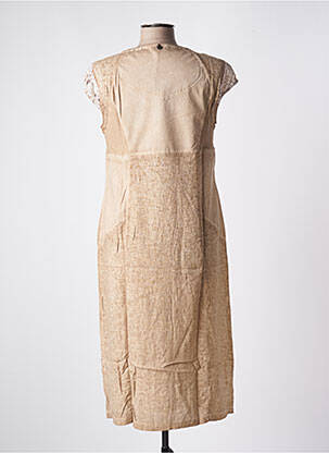 Rochie midi maro MALOKA femeie