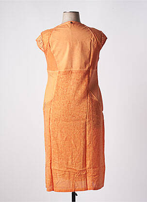 Rochie midi portocalie MALOKA femeie