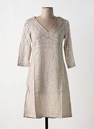 Rochie midi taupe MALOKA femeie