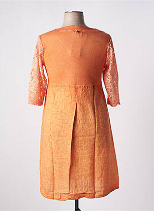 Rochie midi portocalie MALOKA femeie