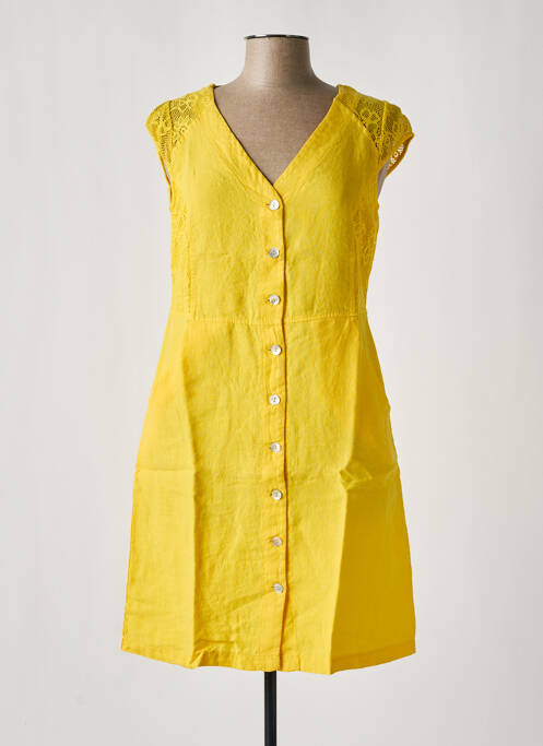 Rochie midi galben MALOKA femeie