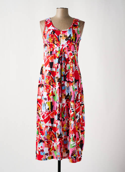 Rochie midi roșu MALOKA femeie