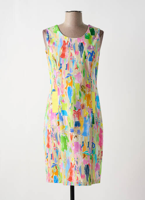 Rochie midi bej PAUL BRIAL femeie