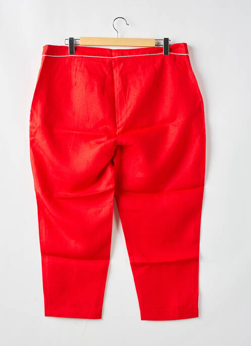 Pantalon trei sferturi roșu MALOKA femeie