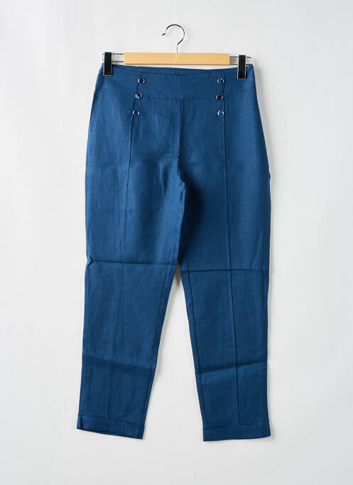 Pantalon slim albastru MALOKA femeie