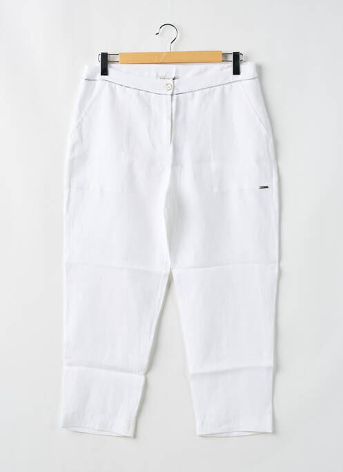 Pantalon trei sferturi alb MALOKA femeie