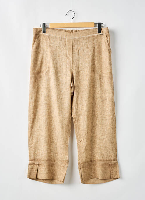 Pantalon trei sferturi maro MALOKA femeie