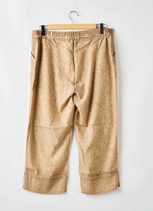 Pantalon trei sferturi maro MALOKA femeie