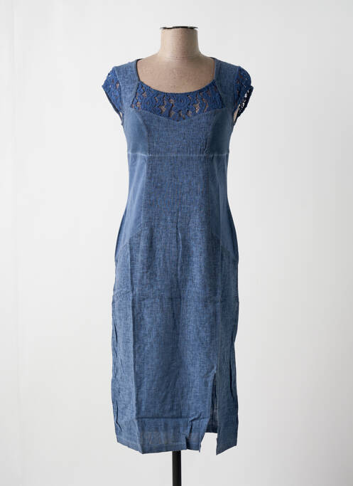 Rochie midi albastru MALOKA femeie