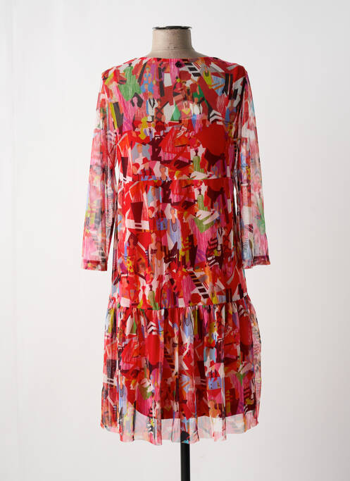 Rochie midi roșu MALOKA femeie