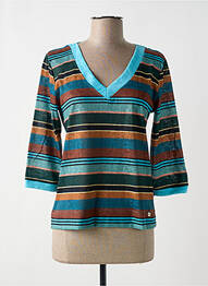 Tricou albastru PAUL BRIAL femme