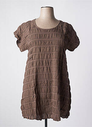 Rochie scurtă taupe G!OZE femeie