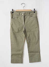 Pantalon trei sferturi kaki PAUL BRIAL femme