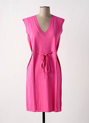 Rochie midi roz PAUL BRIAL femeie