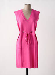 Rochie midi roz PAUL BRIAL femme