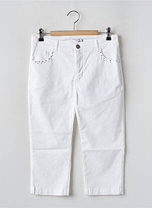 Pantalon trei sferturi alb PAUL BRIAL femeie