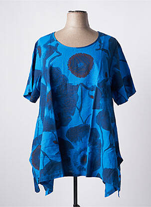 Tunică mâneci scurte albastru G!OZE femeie