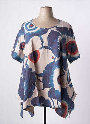 Tunică mâneci scurte albastru G!OZE femeie