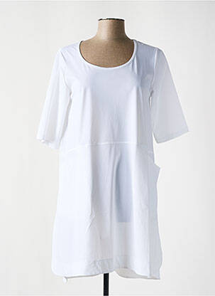 Tunică mâneci scurte alb G!OZE femeie