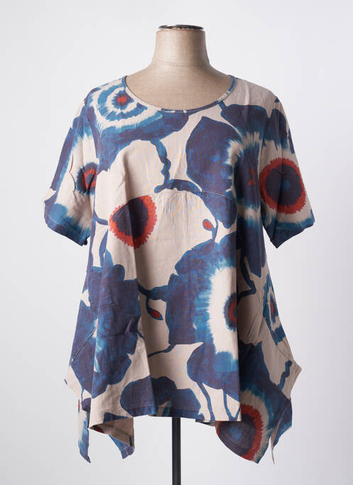 Tunică mâneci scurte albastru G!OZE femeie