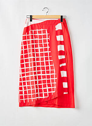 Fustă midi roșu G!OZE femeie