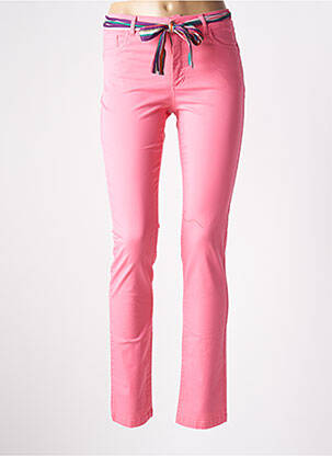 Pantalon slim roz PAUL BRIAL femeie