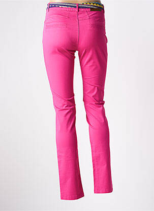 Pantalon slim roz PAUL BRIAL femeie