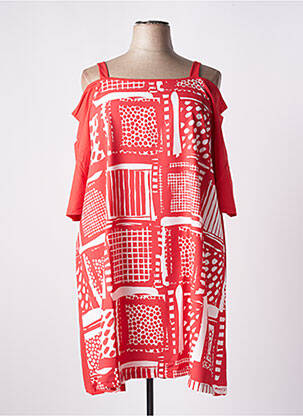 Tunică mâneci scurte roșu G!OZE femeie