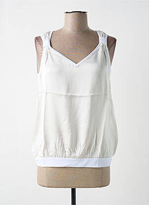 Top alb MALOKA femeie