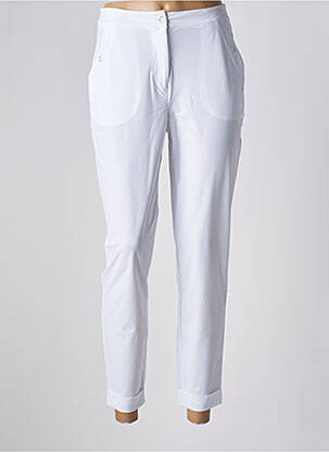 Pantalon slim alb MALOKA femeie