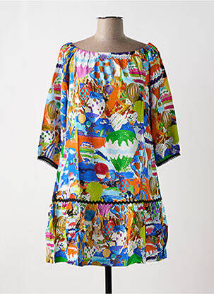 Rochie midi portocalie MALOKA femeie