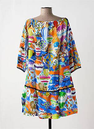 Rochie midi portocalie MALOKA femeie
