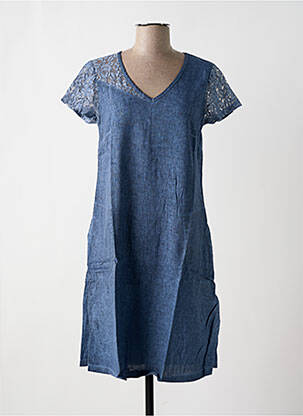 Rochie midi albastru MALOKA femeie