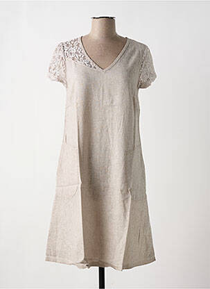 Rochie midi taupe MALOKA femeie