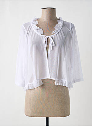 Vestă cu mâneci lungi alb G!OZE femeie