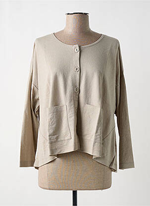 Vestă cu mâneci lungi bej G!OZE femeie