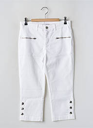Pantalon trei sferturi alb PAUL BRIAL femme