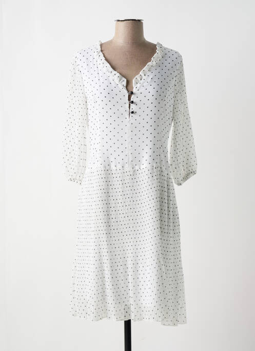 Rochie midi alb PAUL BRIAL femeie