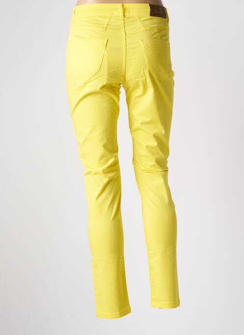 Pantalon slim galben PAUL BRIAL femeie