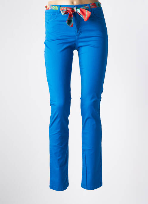 Pantalon slim albastru PAUL BRIAL femeie