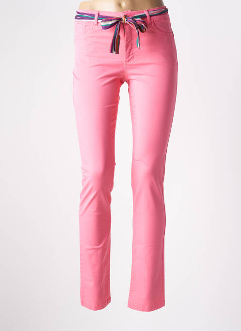Pantalon slim roz PAUL BRIAL femeie