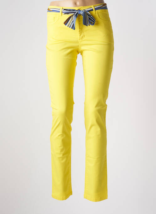 Pantalon slim galben PAUL BRIAL femeie