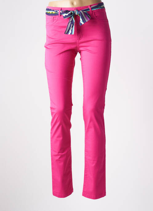 Pantalon slim roz PAUL BRIAL femeie